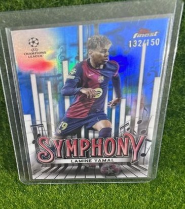 Lamine Yamal 2024 Topps Chrome Blue Symphony /150