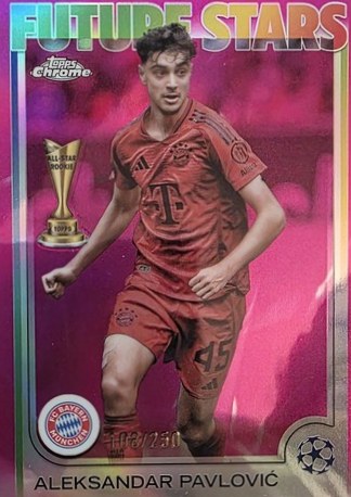 Aleksandar Pavlovic 2024 Topps Chrome Pink /250