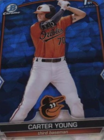 Carter Young 2023 Topps Bowman Sapphire