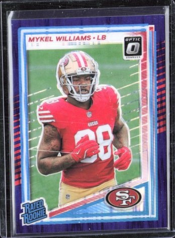 Mykel Williams 2025 Panini Donruss Optic Purple Shock