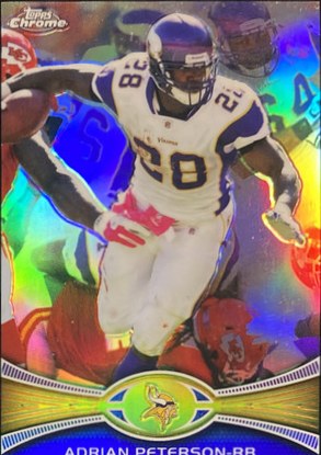 Adrian Peterson 2012 Topps Chrome Black Refractor /299
