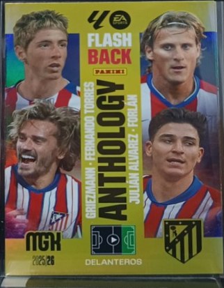 Multiple players (Torres, Forlán, Griezmann, Julián) Panini Megacracks 434
