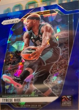 Tyrese Rice 2024 Panini Prizm Blue Ice /125