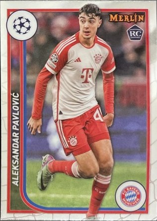 Aleksandar Pavlovic 2023 Topps Merlin Chrome