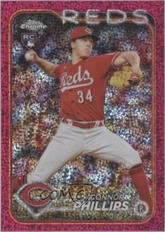Connor Phillips 2024 Topps Chrome Magenta Refractor 104/350