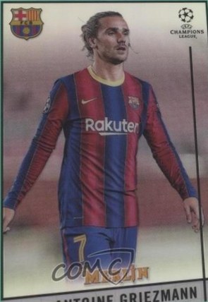 Antoine Griezmann 2020 Panini Merlin Collection Aqua Refractor /199