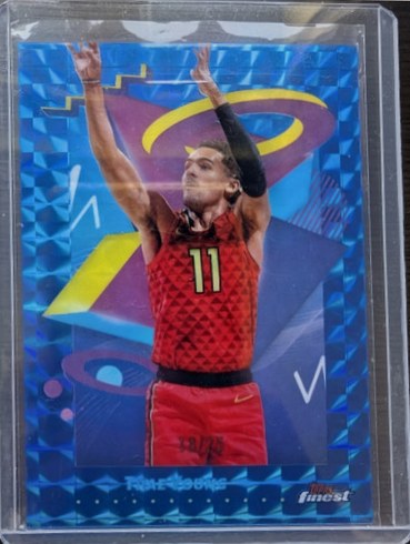 Trae Young 2025 Topps Finest Blue Geometric Refractor /25