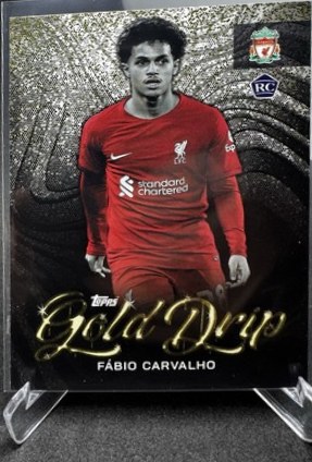Fabio Carvalho 2022 Topps Teamset Gold Drip