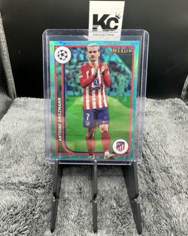 Antoine Griezmann 2024 Topps Merlin Chrome Aqua /199