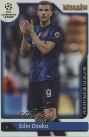 Edin Dzeko 2021 Topps Merlin Chrome Refractor /14
