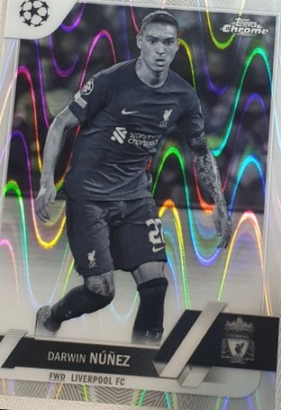 Darwin Nunez 2022 Topps Chrome UEFA Champions League Wave #56