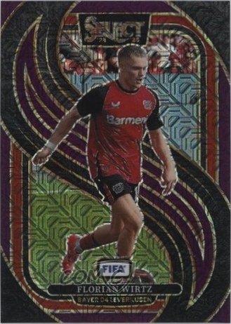 Florian Wirtz 2024 Panini Select FIFA Purple Mojo Prizm #129
