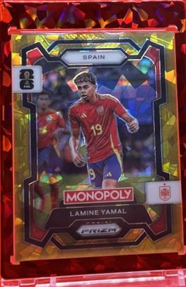 Lamine Yamal 2026 Panini Monopoly Prizm Gold Cracked Ice