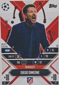 Diego Simeone 2023 Topps Match Extra #116
