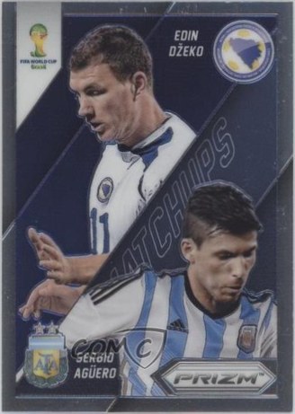 Edin Dzeko / Sergio Aguero 2014 Panini Prizm World Cup /9