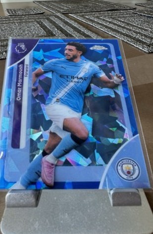 Omar Marmoush 2025 Topps Chrome Sapphire