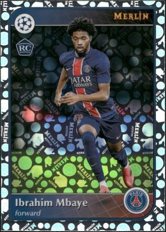 Ibrahim Mbaye 2024 Topps Merlin UCC Merlin Refractor #149