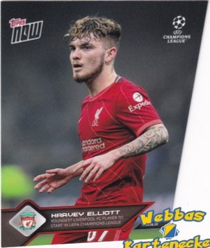 Harvey Elliott 2021 Topps NOW UCL #112