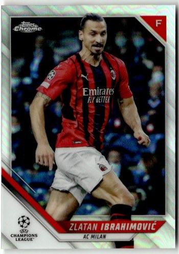Zlatan Ibrahimovic 2022 Topps Chrome UEFA Champions League Refractor #116