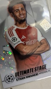 Ethan Nwaneri 2025 Topps Chrome UEFA Club Competitions #US-7