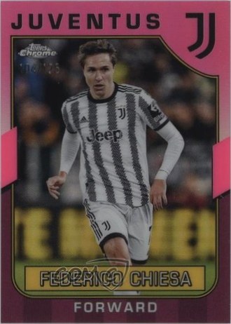 Federico Chiesa 2022 Topps Chrome Pink Refractor 35/125