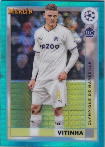 Vitinha 2022 Topps Merlin Chrome Aqua Refractor #76
