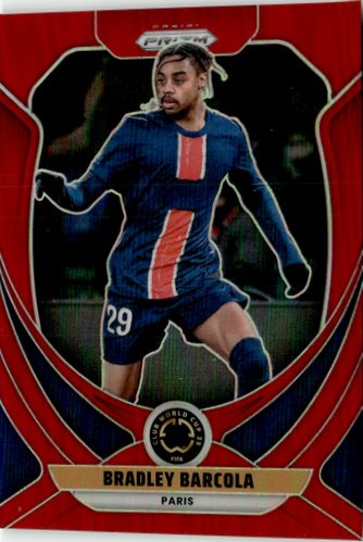 Bradley Barcola 2025 Panini Prizm Red Prizm /199
