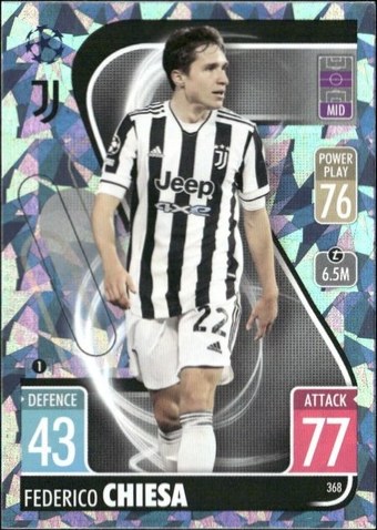 Federico Chiesa 2021 Topps Merlin Collection Chrome UCL #54
