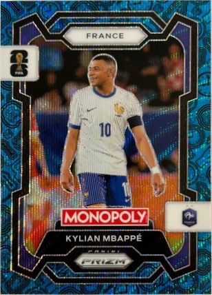 Kylian Mbappe 2026 Panini Prizm Blue Wave Prizm #7