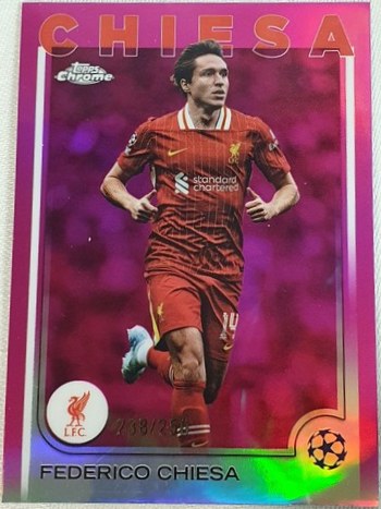Federico Chiesa 2025 Topps Champions League Chrome 124/250