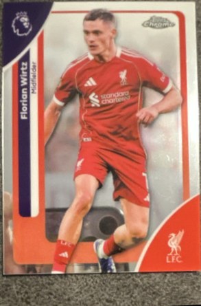Florian Wirtz 2025 Topps Chrome Premier League #119