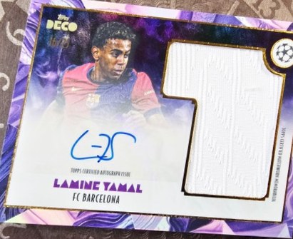 Lamine Yamal 2024 Topps Deco Purple /25