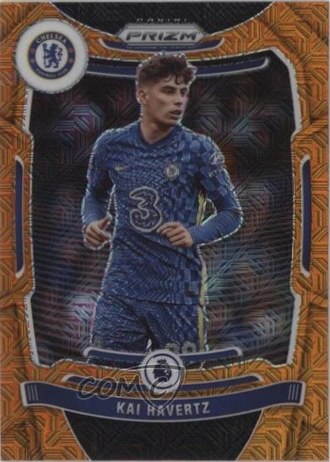 Kai Havertz 2021 Panini Prizm Premier League Orange Mojo Prizm #251