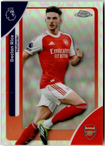 Declan Rice 2026 Topps Chrome Premier League Refractor #14