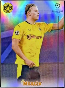 Erling Haaland 2020 Topps Merlin Chrome UCL Refractor #65