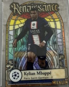 Kylian Mbappe 2022 Topps Merlin Chrome