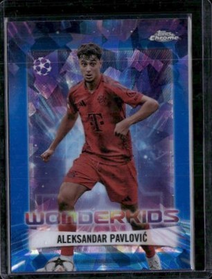 Aleksandar Pavlovic 2024 Topps Chrome UEFA Sapphire #WK-7