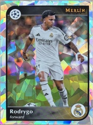 Rodrygo 2024 Topps Merlin Chrome UEFA Atomic Refractor #127