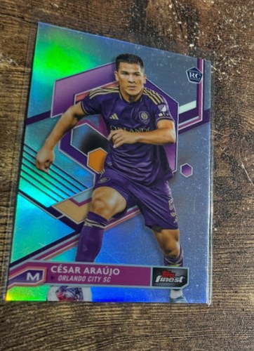 Cesar Araujo 2023 Topps Finest MLS Refractor #46