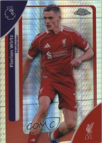 Florian Wirtz 2025 Topps Cromo Premier League Refractor Prisma #119