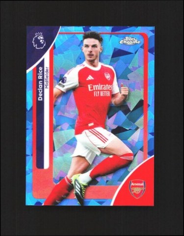 Declan Rice 2025 Topps Chrome Sapphire #14