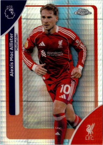Alexis Mac Allister 2026 Topps Chrome Premier League Hyper #115