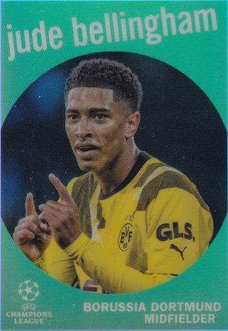 Jude Bellingham 2022 Topps Chrome UEFA Champions League Silver Refractor #59-5