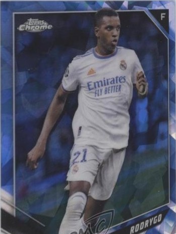 Rodrygo 2021 Topps Chrome UCL Sapphire Edition #161