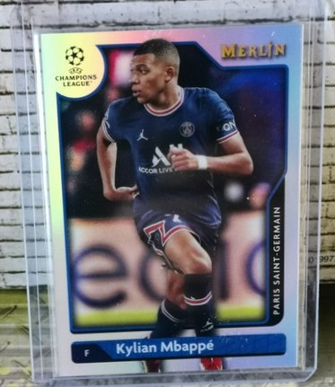 Kylian Mbappe Topps Merlin Chrome Refractor