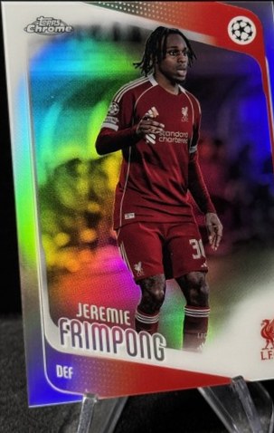 Jeremie Frimpong 2025 Topps Cromo Refractor UEFA Refractor #6