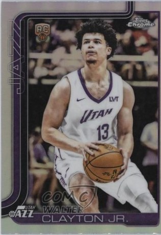 Walter Clayton Jr 2025 Topps Chrome Refractor #268