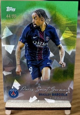 Bradley Barcola 2025 Topps PSG Team Set 25-26 34/99