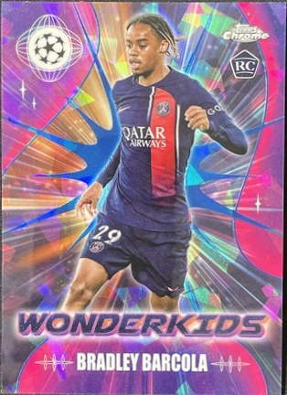 Bradley Barcola 2023 Topps Cromo UEFA Zafiro Zafiro #WK-9