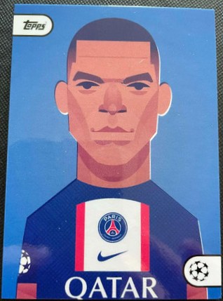 Kylian Mbappe 2022 Topps Project 22